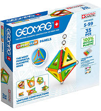 Geomag Magnetsæt - Supercolor Panels Recycled - 35 Dele