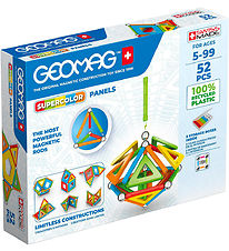 Geomag Magnetsæt - Supercolor Panels Recycled - 52 Dele
