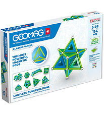 Geomag Magnetsæt - Classic Panels Recycled - 114 Dele