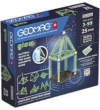Geomag Magnetsæt - Glow Recycled - 25 Dele