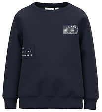 Name It Sweatshirt - NmmKlaes - Dark Sapphire