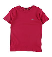 GANT T-shirt - Shield - Deep Fuchsia