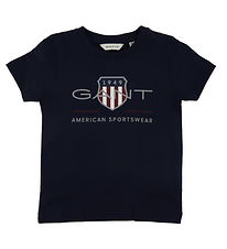 GANT T-shirt - Archive Shield - Evening Blue