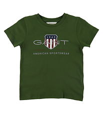 GANT T-shirt - Archive Shield - Kale Green