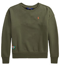 Polo Ralph Lauren Sweatshirt - SA - Armygrn m. Broderi