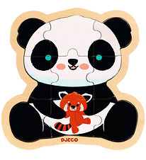 Djeco Puslespil - 9 Brikker - Tr - Panda