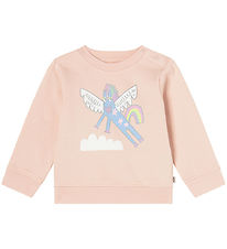 Stella McCartney Kids Sweatshirt - Pudderrosa m. Enhjrning