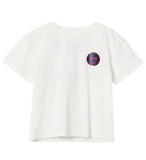 Name It T-shirt - NkfKaluna - Loose - White Alyssum m. Smiley