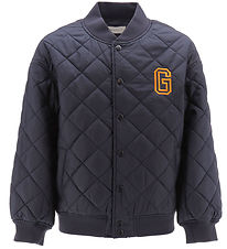 GANT Termojakke - Quilted Varsity - Evening Blue