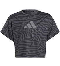 adidas Performance T-shirt - JG TI AOP - Sort