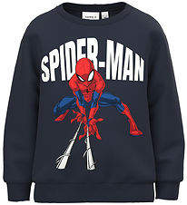 Name It Sweatshirt - Noos - NmmJox Spiderman - Dark Sapphire