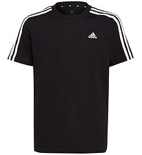 adidas Performance T-Shirt - U 3S TEE - Sort/Hvid