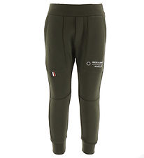 Moncler Sweatpants - Armygrn m. Hvid