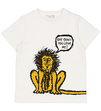 Green Cotton x WWF T-shirt  - Balsam Cream m. Løve