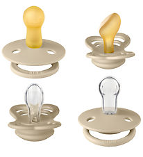 BIBS Try-It Sutter - 4-pak - Str. 1 - Naturgummi - Vanilla