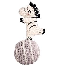 Sebra Rangle - Hæklet - 14 cm - Zebra