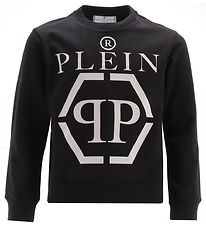 Philipp Plein Sweatshirt - Sort m. Hvid