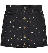 The New Nederdel - Denim - TnHellen - Phantom m. Blomster