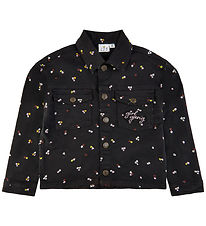 The New Overshirt - Denim - TnHellen - Phantom m. Blomster