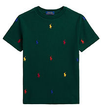 Polo Ralph Lauren T-shirt - Grn m. Logoer