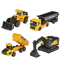 Majorette Legetøj - Volvo Arbejdsmaskiner - 4 stk