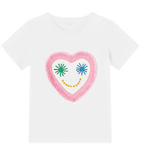 Stella McCartney Kids T-shirt - Hvid m. Hjerte