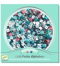 Djeco Perler - 1000 Stk. - Alfabet - Sølv