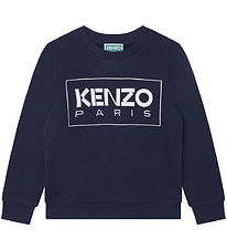 Kenzo Sweatshirt - Navy m. Hvid