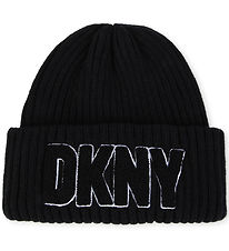 DKNY Hue - Strik - Sort m. Frott