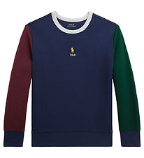 Polo Ralph Lauren Bluse - Navy m. Bordeaux/Mrkegrn