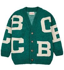 Bobo Choses Cardigan - Akryl/Uld - Grn/Hvid