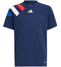 adidas Performance T-Shirt - Fortore 23 - Bl m. Rd/Hvid