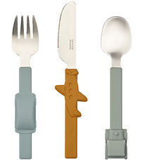 Liewood Brnebestik - Tove Cutlery Set - Blue Fog Mix