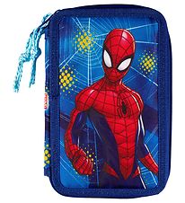 Spiderman Penalhus m. Indhold - Twozip - Bl