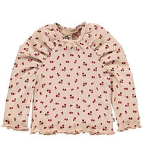Müsli Bluse - Rib - Berry - Spa Rose/Fig/Berry Red