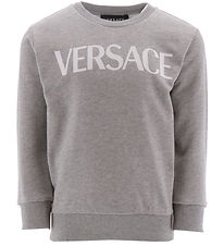 Versace Sweatshirt - Grmeleret m. Hvid