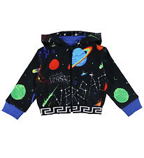 Versace Cardigan - Galaxy - Sort m. Print