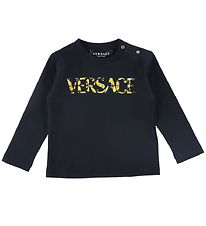 Versace Bluse - Sort m. Print