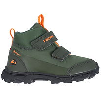 Viking Vinterstvler - Ask Mid F GTX - Huntinggreen/Orange