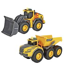 Dickie Toys Arbejdsbiler-sæt - Construction Twinpack - Lys/Lyd