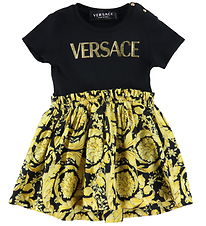 Versace Kjole - Baroque - Sort m. Guld