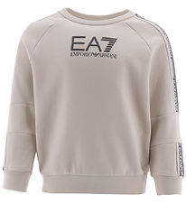 EA7 Sweatshirt - Silver Cloud m. Logostriber