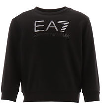 EA7 Sweatshirt - Sort m. Sølv