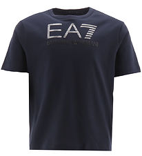 EA7 T-shirt - Navy m. Sølv