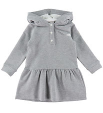 Moncler Sweatkjole - Gråmeleret m. Hvid