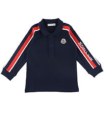 Moncler Polobuse - Navy m. Rød