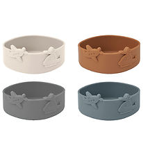 Liewood Skåle - Silikone - Emily - 4-pak - Blue Fog Multi Mix Liewood Skåle - Silikone - Emily - 4-pak - Blue Fog Multi Mix