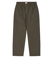 Grunt Bukser - Marquis Loose Tapered - Armygrn