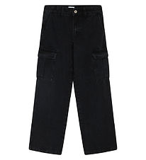 Grunt Jeans - Worki Low Waist Cargo - Sort