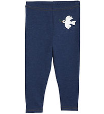 Mini Rodini x Wrangler Leggings - Peace Dove Baby - Bl